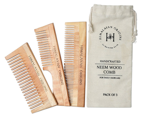 Neem Wood Comb  ( Pack of 3 )
